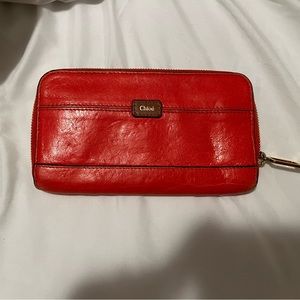 Chloé Orange Wallet